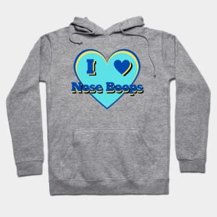 I Heart Nose Boops – I Love Nose Boops – Blue Hoodie